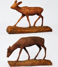 2 große Rehe Holz