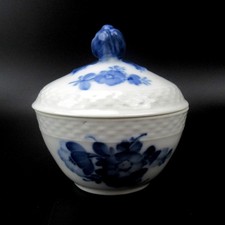 Royal Copenhagen Porzellan Zuckerdose Serie Blaue Blume Glatt 10/8081 1. Wahl