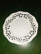 4 x  TELLER, Schumann Arzberg Bavaria Germany,  Durchbruchteller, Gebäck, weiß