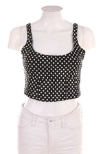 Zara crop top punkte - crop-top, schwarz