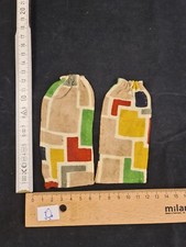 Gardine Vorhang Store Deko Puppenhaus Puppenstube antik alt