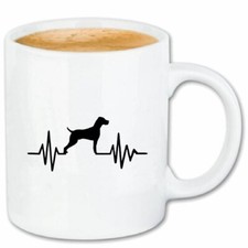 Kaffeetasse HERZSCHLAG WEIMARANER HUNDESPORT HUNDEZUCHT RASSEHUND WELPE ZUCHT