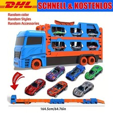 Transport Truck Spielzeugautos 165cm Faltbare Autorennbahn für 3 4 5 6 Jahre