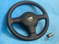 Lenkrad VW T4 Sportlenkrad neu bezogenes Lederlenkrad mit Adapterhülse blau Naht