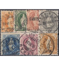 Schweiz Nr. 58-64 gestempelt