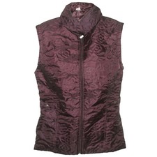 leicht wattierte WESTE weinrot bordeaux mit Präge-Muster Gr.38