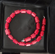 Bambuskoralle Schliffmix ca. 47cm Collier Silber rhodiniert