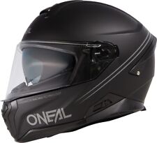 O'NEAL Challenger Integralhelm Solid V.22 schwarz grau matt Sonnenblende Gr. XS