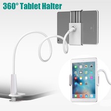 Tablet Halterung Desktop Tisch Bett Ständer 360° Schwanenhals Ipad Handy Halter