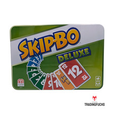 SKIP-BO Deluxe von Mattel Games Metallbox Kartenspiel Kinderspiel Familienspiel