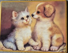 Porzelanbild Bradford Edition "Sind wir Freunde ?" Limitiert