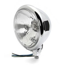 Bates Style 5 ¾" Scheinwerfer chrom Harley Custom Sportster Chopper Flat Tracker