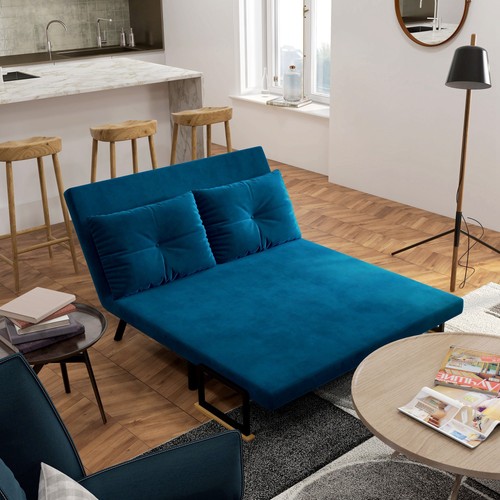 Homcom schlafsofa zweisitzer - homcom, schlafsofa,