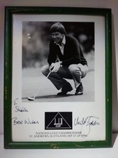 Nick Faldo signed Foto 1986