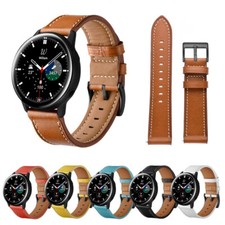 Klassisch Echtes Leder Armband für Samsung Galaxy Watch 3 4 5 Pro 6 7 FE 40/44mm