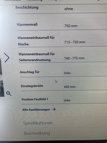 Duschabtrennung glas