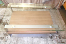 Couchtisch Wohnzimmertisch Sofatisch 90 x 60cm mit Glasplatte, super Zustand