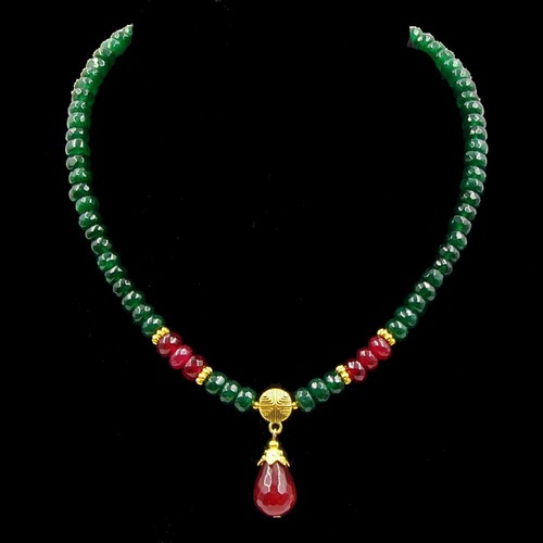 Bailysbeads smaragd halskette - bailysbeads, smaragd-halskette