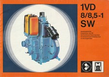 DDR Prospekt VEB Motorenwerk Cunewalde wassergekühlter Dieselmotor 8,5 PS