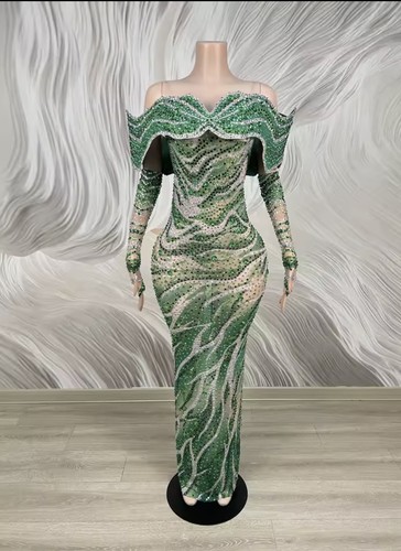Grünes owambe kleid - owambe,