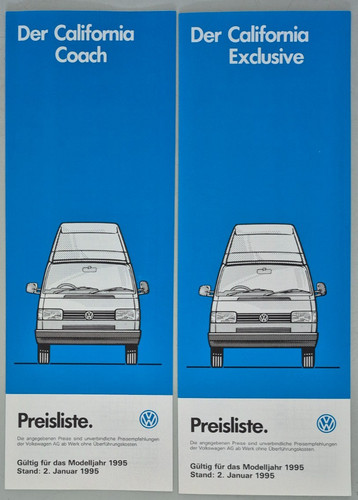 Volkswagen preislisten - 2, t4