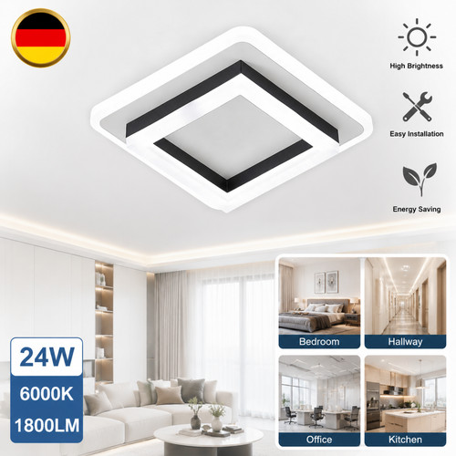 Led deckenleuchte 24w flach - led,