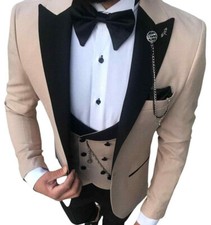 Gold Beige 5 Teile Smoking