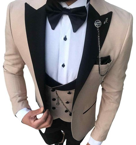 Gold beige teile smoking - 5,