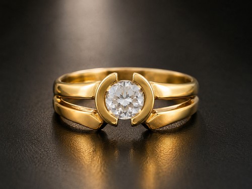 Eleganter damenring aus - eleganter,