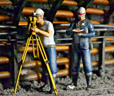 Vermesser mit Markscheider