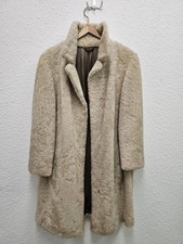 Lammfellmantel Lammfell Mantel beige Gr. 38 M Pelzmantel Pelz Jacke Wintermantel