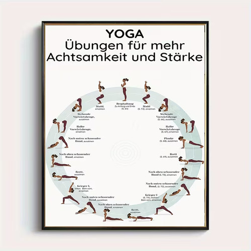 Leinwanddruck yoga übungen - ,