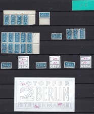 Notopfer Berlin Lot 8 Z ** / o