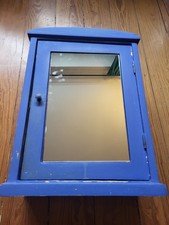 Badschränkchen Blau Shabby