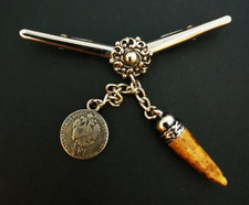 Ausgefallene Kragenklammer für Trachtenhemd Herrenschmuck vintage