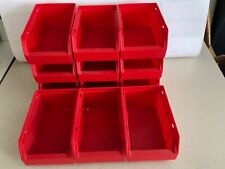 10 PE  Material Box mit Fächern für Schrauben und Kleinteile stapelbar