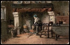 ALTE POSTKARTE OILETTE RAPHAEL TUCK 1530 Tucks Bauernhaus Schmied Blasebalg Gonf