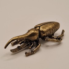 Käfer Messing Figur massiv