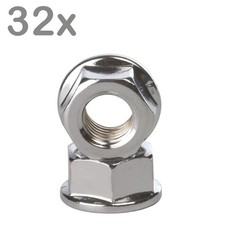 32  Felgenmuttern M7 Stahl