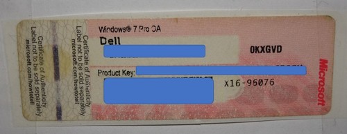 Original dell windows win - original, 7