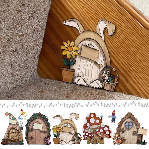 Mini puppenhaus holz feentür - mini,