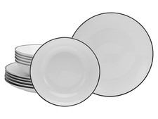 Creatable Geschirrset »Luna Black Line« (12-teiliges Tafelservice) - B-Ware sehr