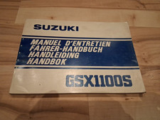 1982 Suzuki GSX 1100 S Katana Manuel d`entretien Handleiding Fahrerhandbuch