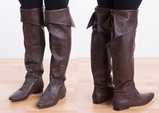 2742 braune buffalo leder overknee stiefel gr 39