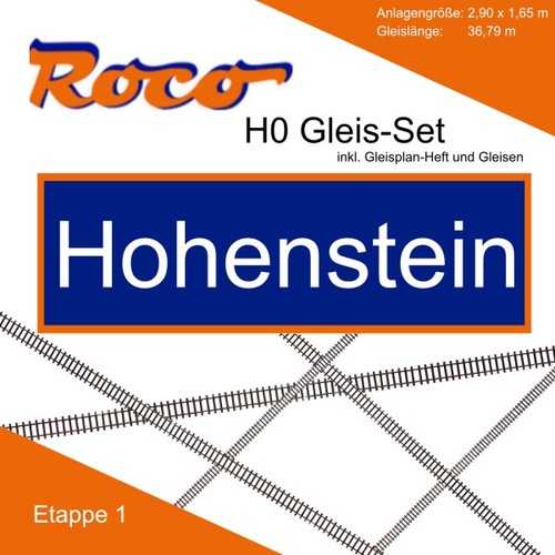 Roco gleis set hohenstein - h0,
