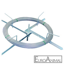 Drahtabroller Drahthaspel für Weidezaundraht Stahldraht Eisendraht Spule