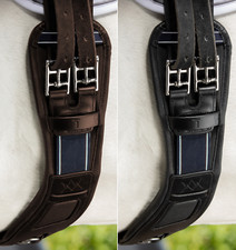 Horseware Rambo Micklem kurzer Komfortgurt Dressur/Event schwarz/braun 55cm-70cm