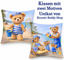 Kissen Teddy Strand Kinder