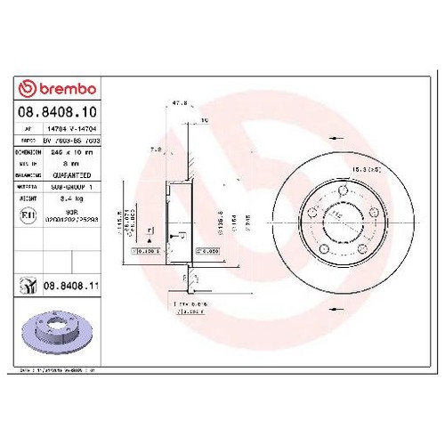 Brembo scheibenbremse - 2x,