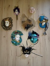 Konvolut 8× Wandmasken –